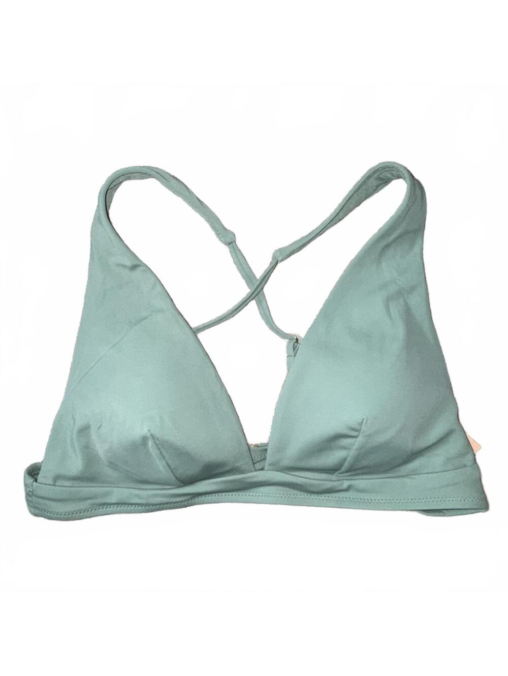 Shade & Shore Sage Green Triangle Bikini Top Women's Size M NWT